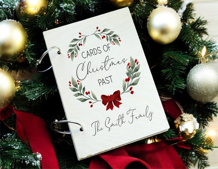 Family Christmas Memory Book – Custom Card Storage Album