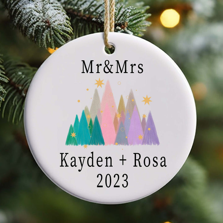 Mr and mrs married ornament personalized married ornament personalized mr and mrs gifts mr and mrs ornament customized ornament wedding gift