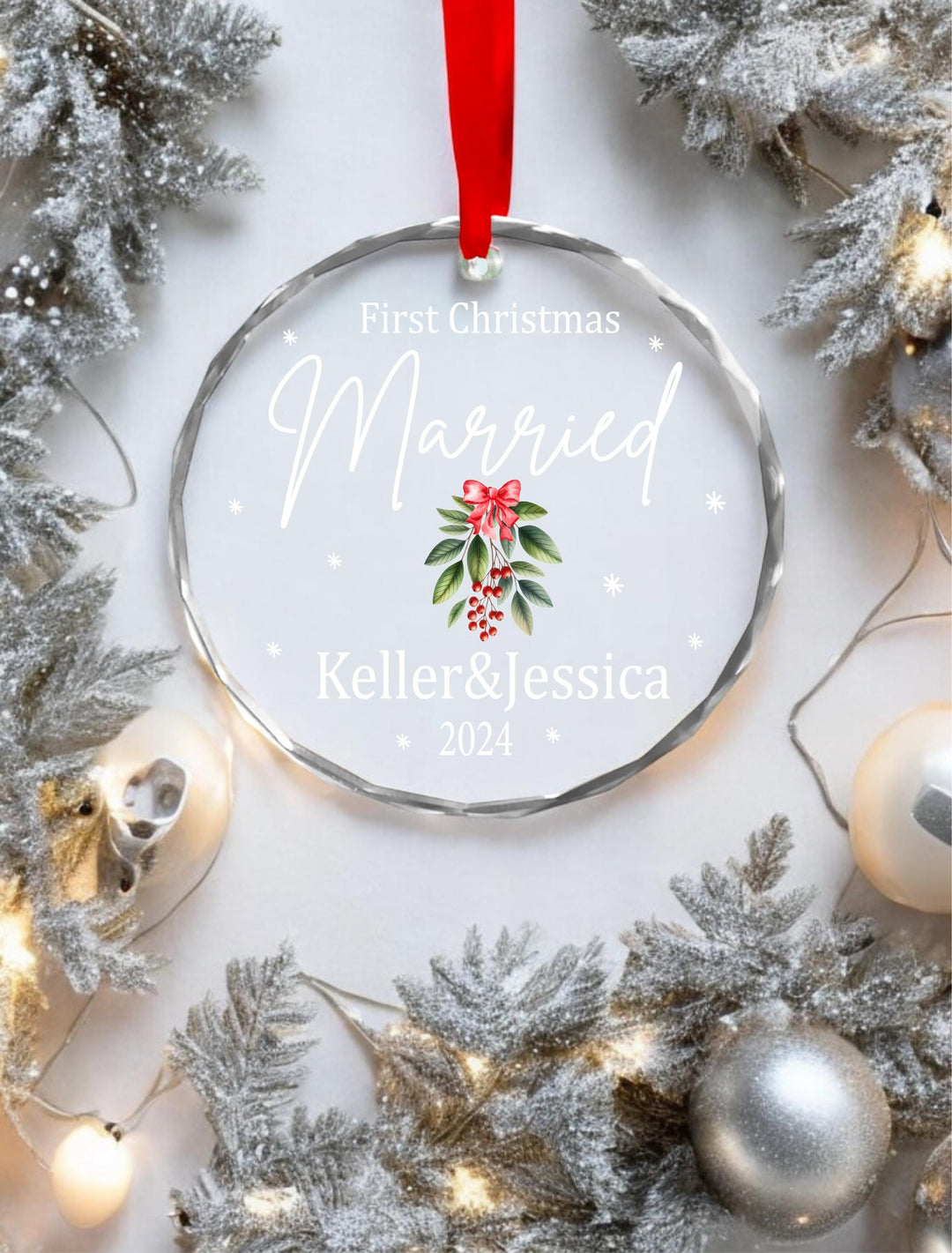 Personalized Glass Ornament – Special Holiday Keepsake