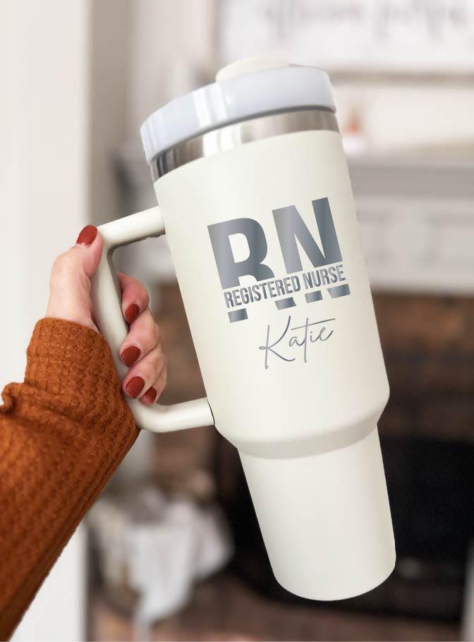 Personalized Registered Nurse Tumbler - Med Student Gift