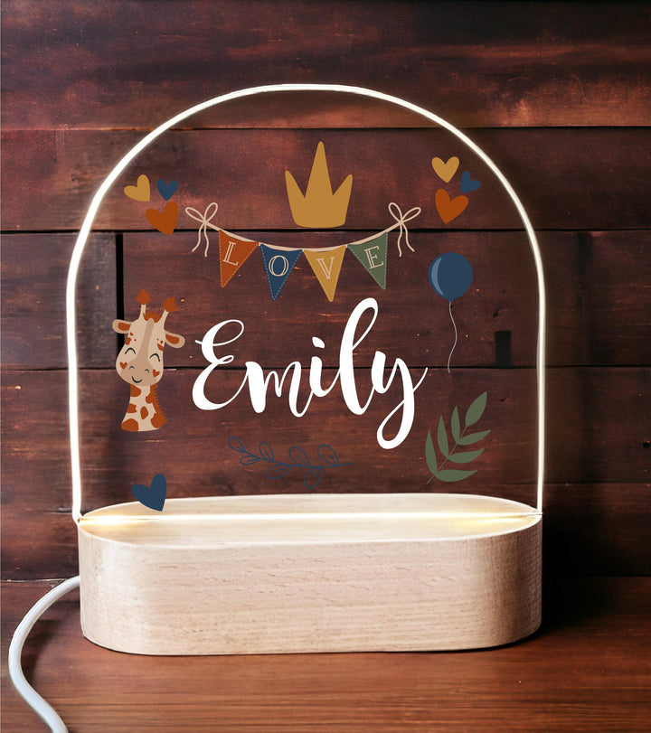 Personalized LED Nursery Lamp Kids&nbsp;Kids Bedroom Nursery Light Night Light Boho decor Baby room Light Birthday Gifts for Kids