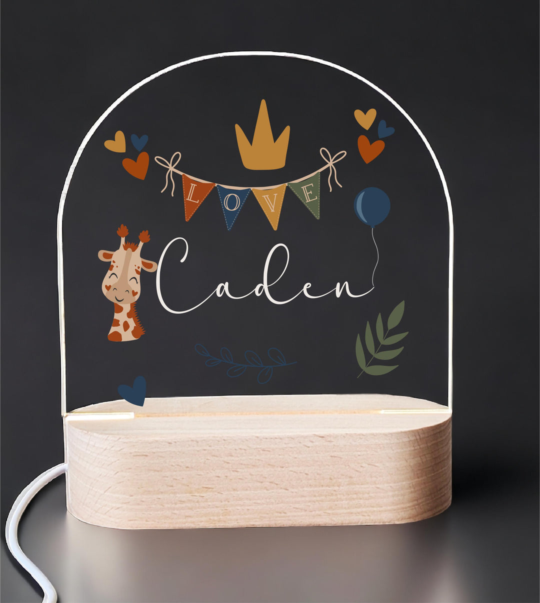 Personalized LED Nursery Lamp Kids&nbsp;Kids Bedroom Nursery Light Night Light Boho decor Baby room Light Birthday Gifts for Kids