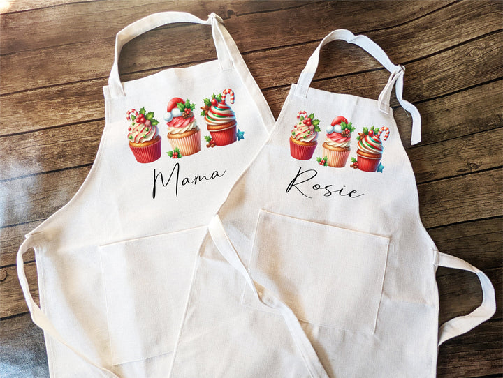Personalized Christmas Cookie Baking Apron for Women