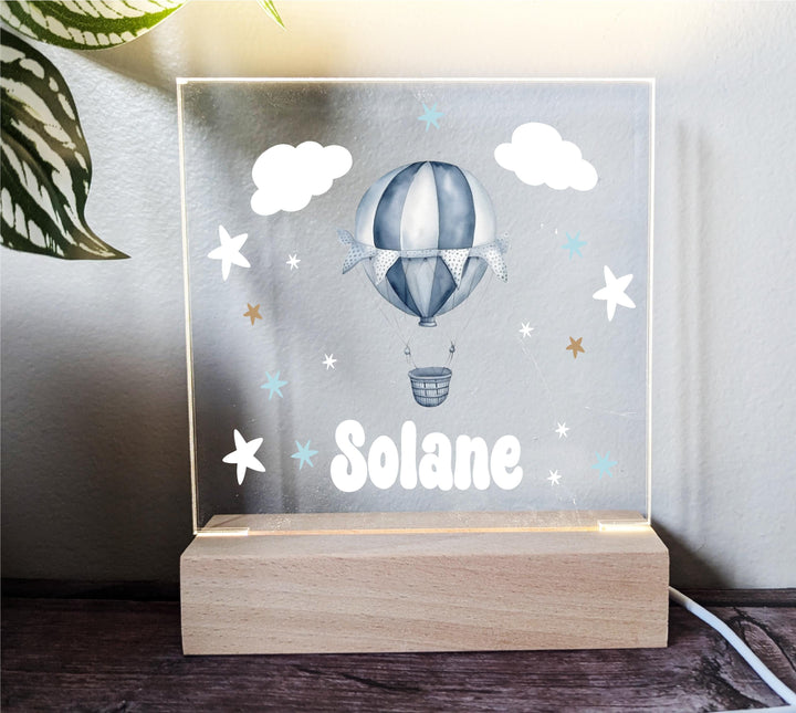 💡 Personalized Acrylic Night Light 🌙 | Unique Gift for Baby Boys 👶🎁 | Keepsake for Any Occasion! 💙