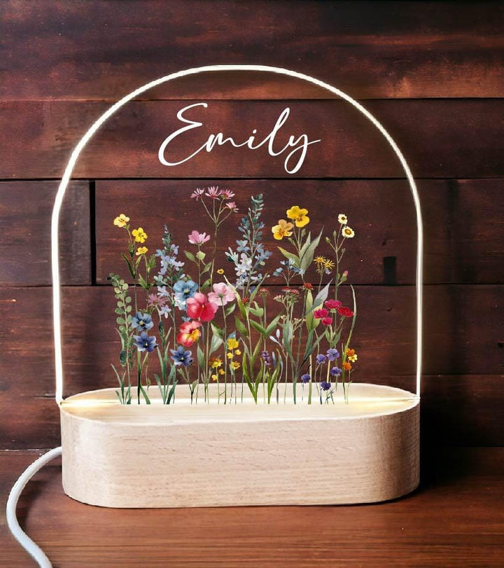 Personalized Kids' Night Light with Name for Nursery Decor