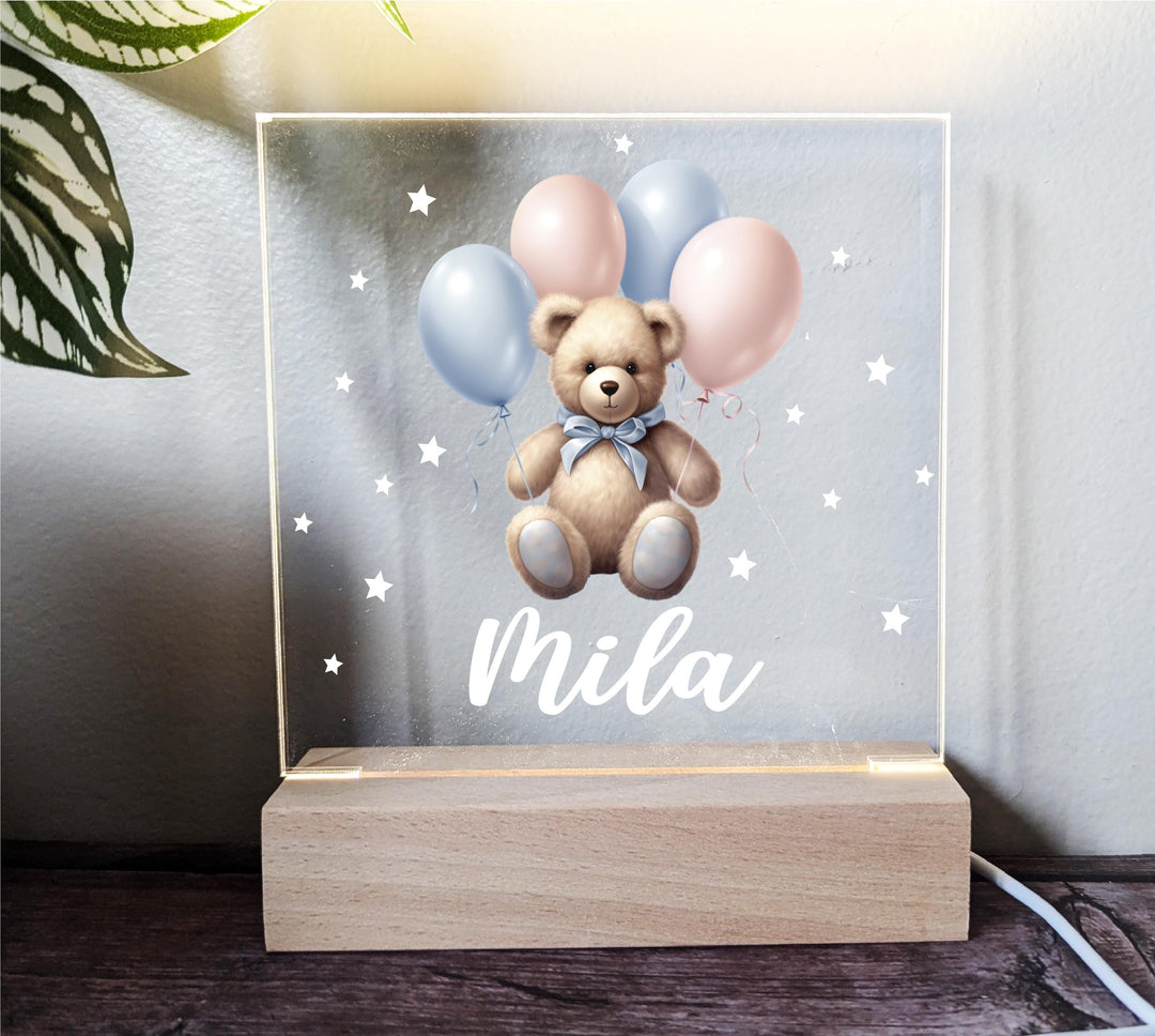 Personalized Baby Night Light 💡 | Custom Name Room Décor 🎁 Perfect Baby Girl Gift & Nursery Decor | Custom Acrylic Birthday Gift for Kids!