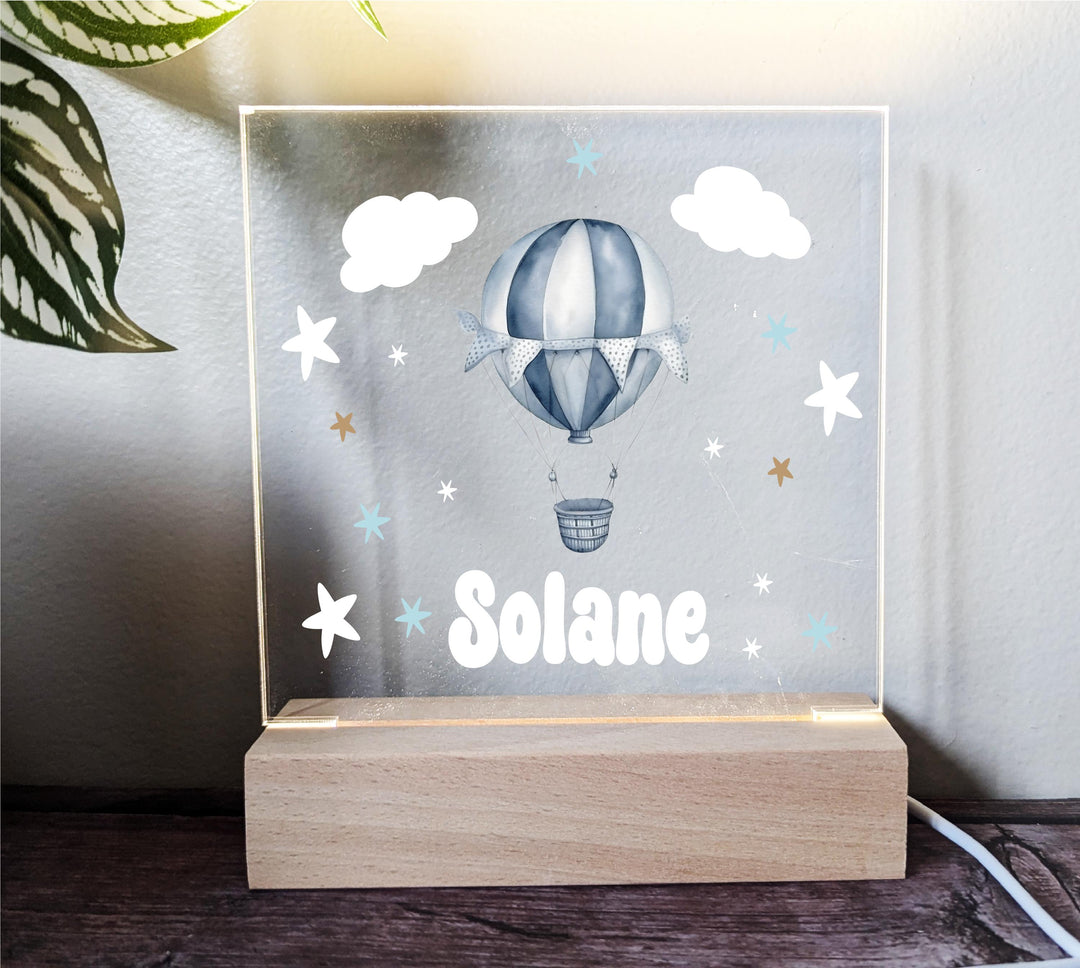 Personalized Baby Boy Kids Room Decor | Custom Name LED Night Light