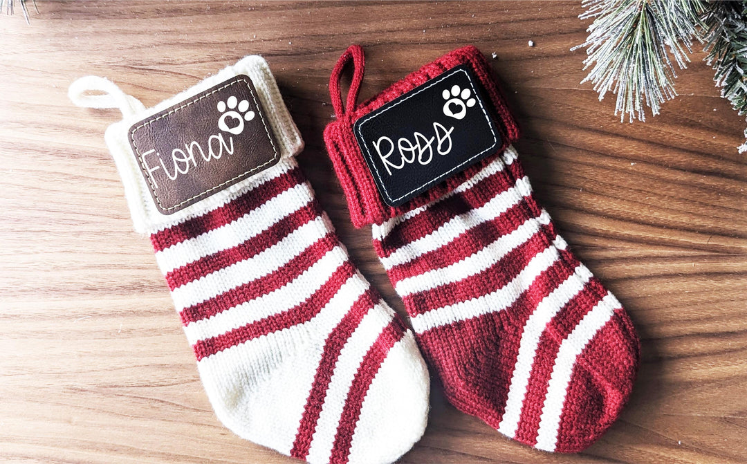 Custom Name Holiday Stockings for Pets