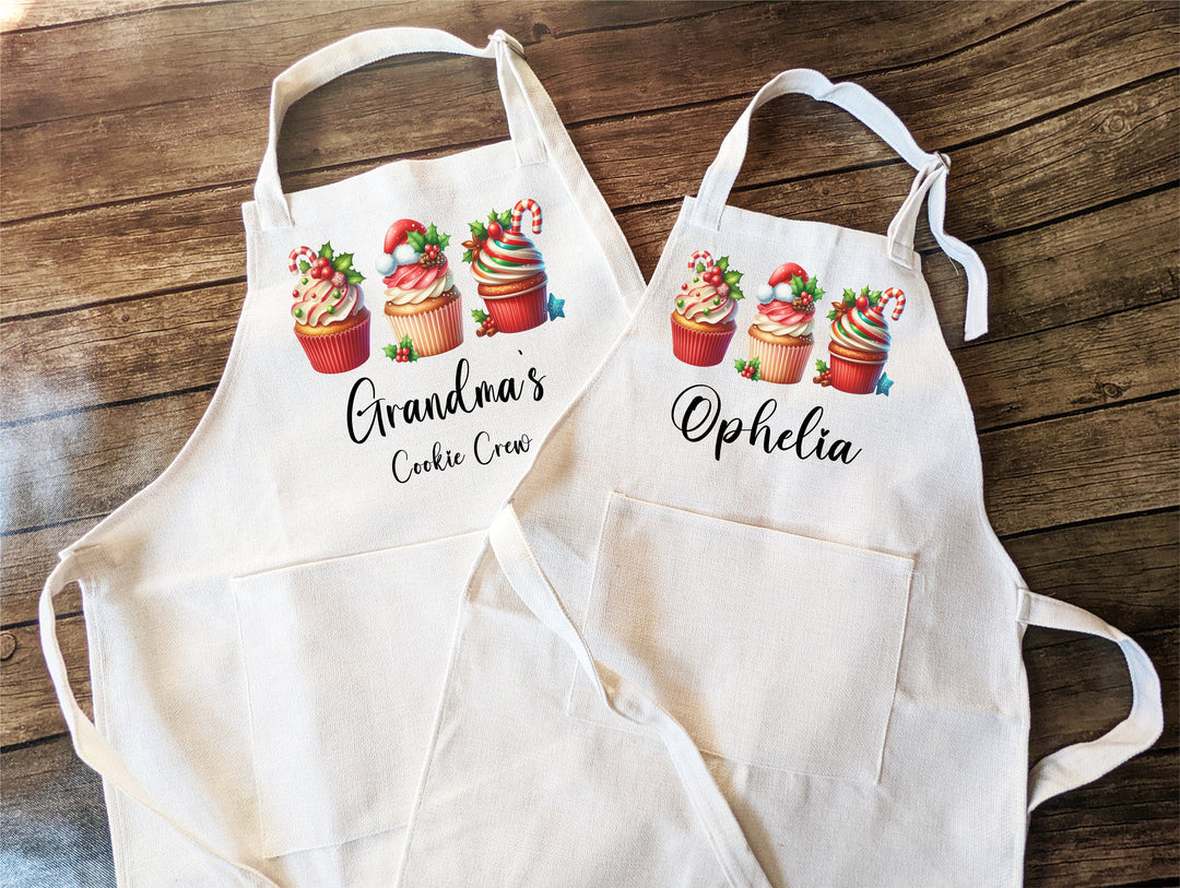 Personalized Christmas Cookie Baking Apron for Women