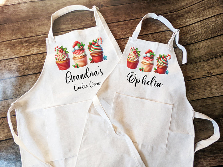 Personalized Christmas Cookie Baking Apron for Women