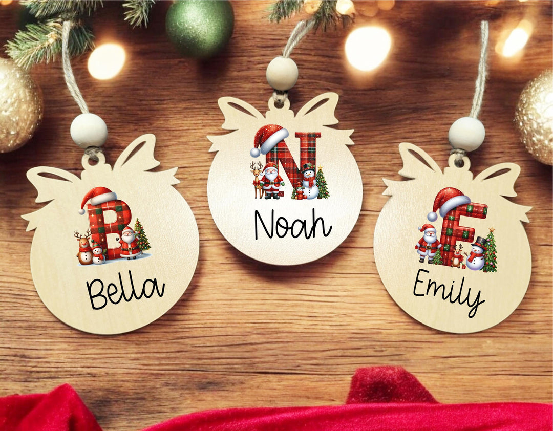 Customized Family Name Christmas Ornament 🎄 | Personalized Tree Ornament 🎁 Perfect Holiday Décor & Christmas Gift for Loved Ones! ✨