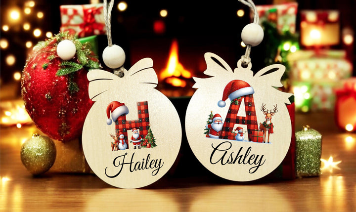 Customized Family Name Christmas Ornament 🎄 | Personalized Tree Ornament 🎁 Perfect Holiday Décor & Christmas Gift for Loved Ones! ✨