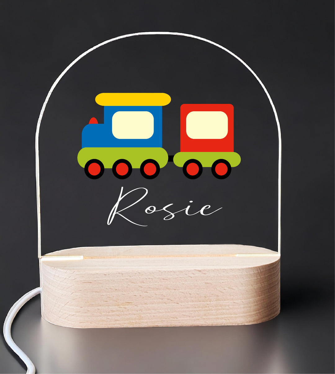 Personalized Truck Kids Room Decor Custom Name LED Light