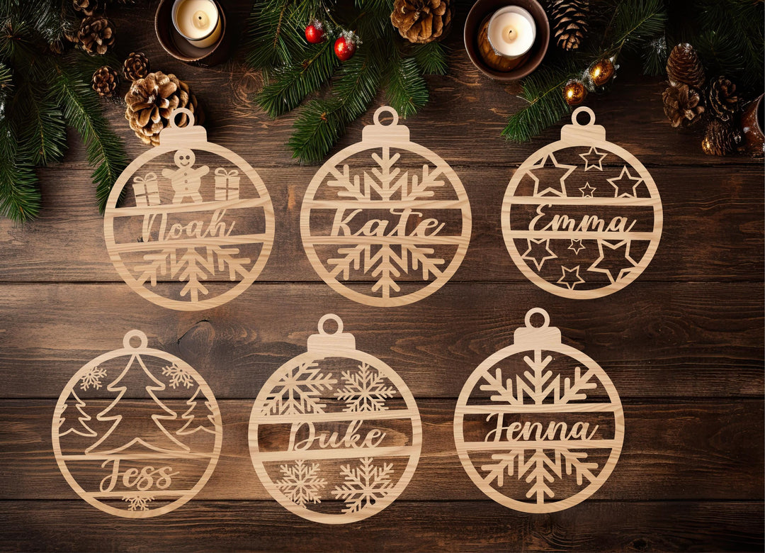 Festive Family Name Ornament: Perfect for Holiday Gifting!