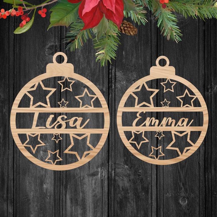 Festive Family Name Ornament: Perfect for Holiday Gifting!