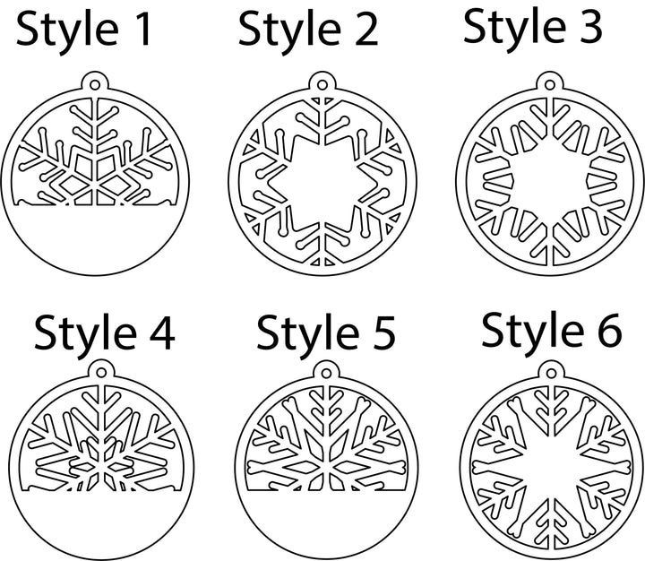 Customized Wooden Family Name Ornament for Christmas Gifts