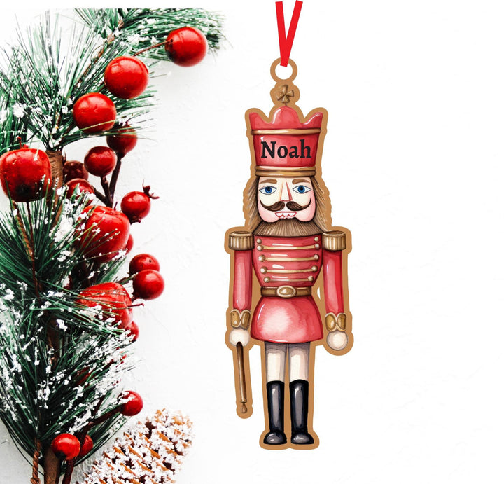 Personalized Nutcracker Ornament 🎄 | Custom Name Kids Christmas Ornament 🩰 Perfect Grandson Gift & Ballet Nutcracker Keepsake! ✨