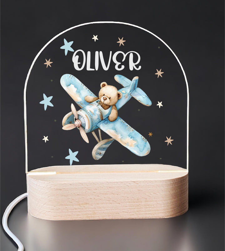 Personalized Baby Boy Kids Room Decor | Custom Name LED Light