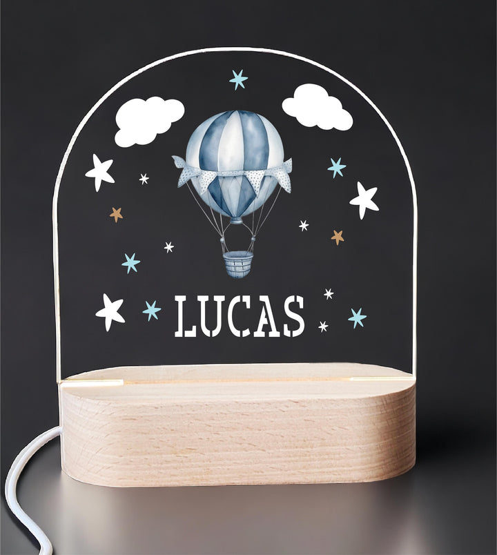 Personalized Baby Boy Kids Room Decor | Custom Name LED Night Light