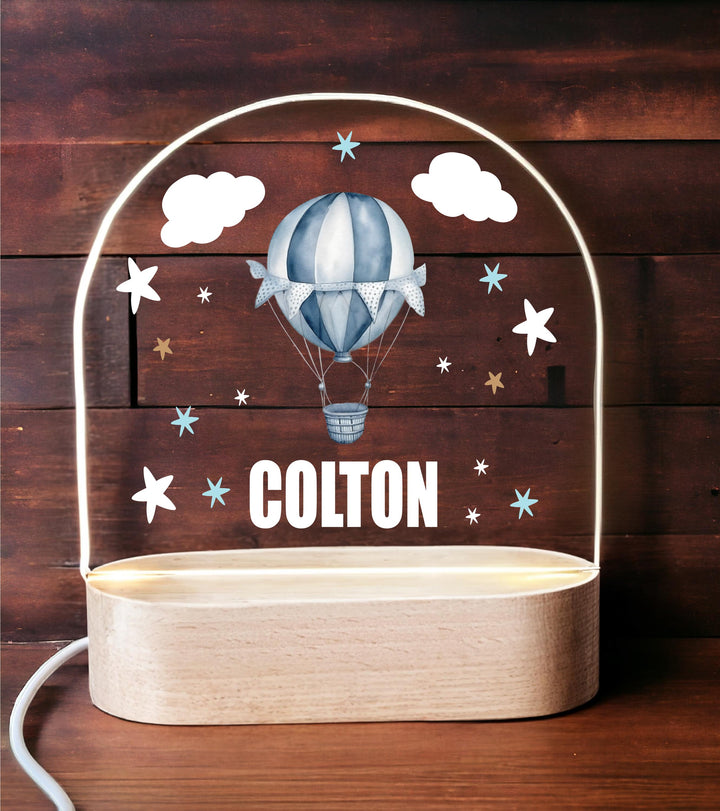 Personalized Baby Boy Kids Room Decor | Custom Name LED Night Light