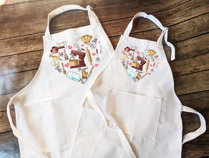 Baker Gift Apron With Pocket For Women Kitchen Linen