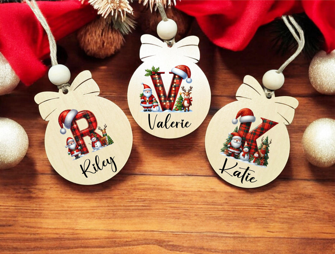 Customized Family Name Christmas Ornament 🎄 | Personalized Tree Ornament 🎁 Perfect Holiday Décor & Christmas Gift for Loved Ones! ✨