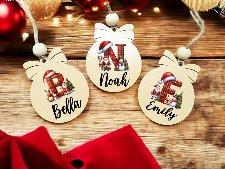 Customized Family Name Christmas Ornament 🎄 | Personalized Tree Ornament 🎁 Perfect Holiday Décor & Christmas Gift for Loved Ones! ✨