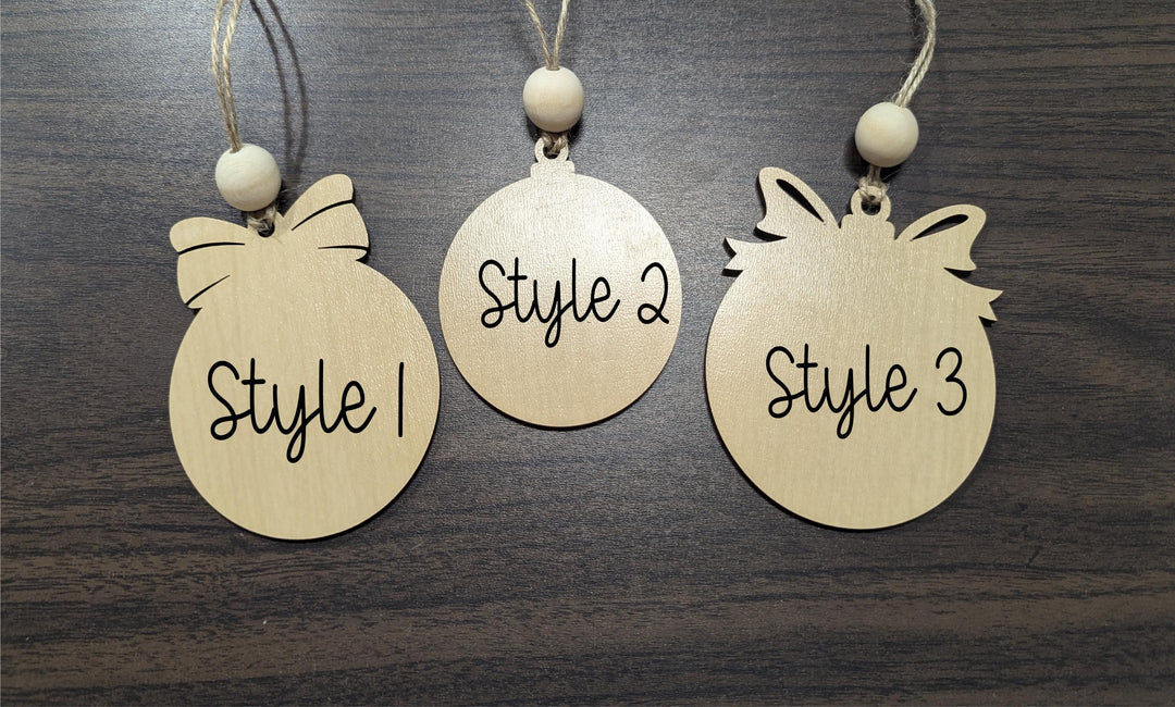 Personalized Family Name Christmas Ornament