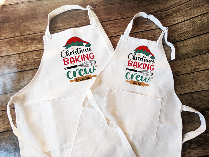 Custom elf Christmas baking squad apron for women Holiday baking Aprons Christmas Aprons Holiday baking crew Apron Cookie baking crew apron