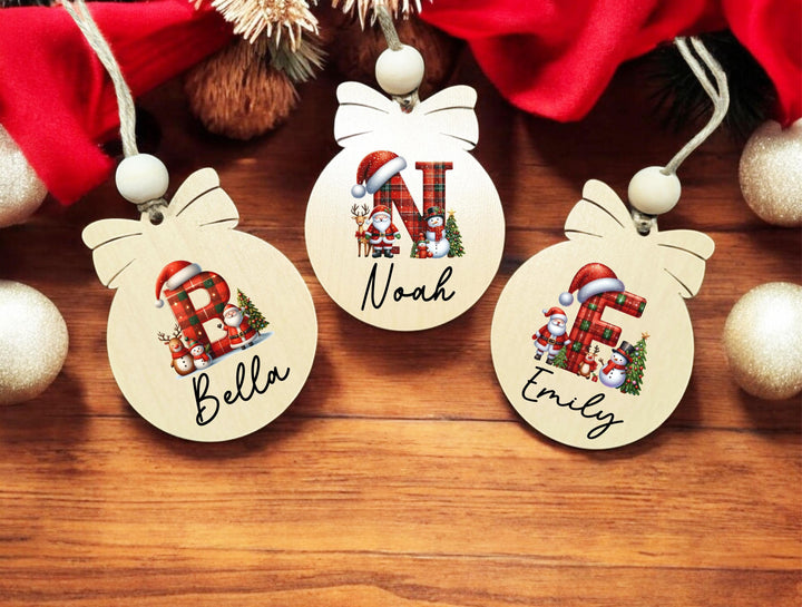 Customized Family Name Christmas Ornament 🎄 | Personalized Tree Ornament 🎁 Perfect Holiday Décor & Christmas Gift for Loved Ones! ✨