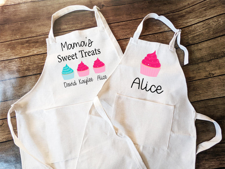 Gifts for her Apron Personalized Mommy and me matching baking apron Funny baking apron Cooking&nbsp;Christmas Gift for grandma from daughter