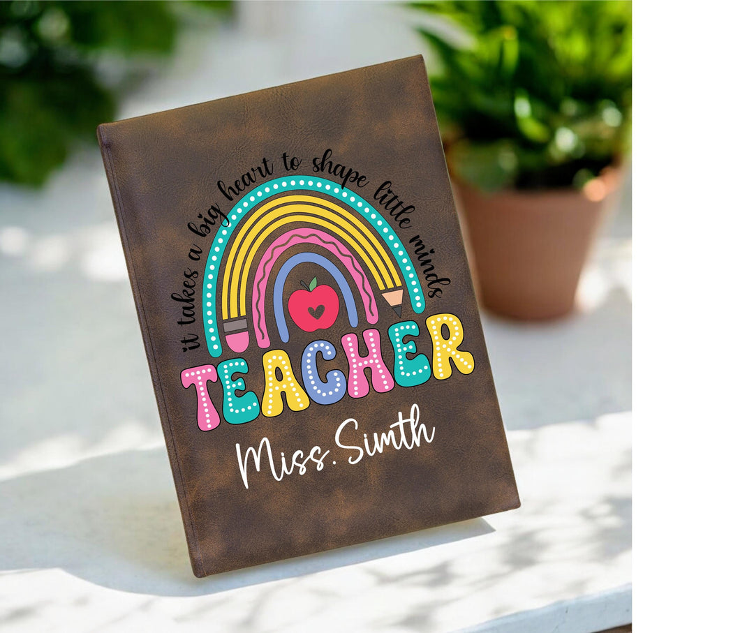 Personalized Teacher gift journal name gift teacher appreciation gift Christmas gift for teachers School teacher gift ideas custom Note book