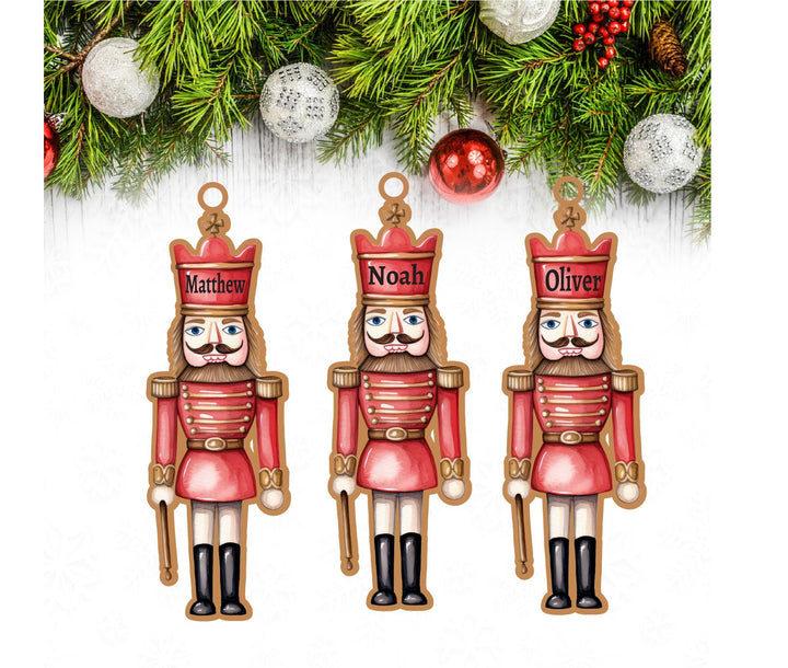 Personalized Nutcracker Ornament 🎄 | Custom Name Kids Christmas Ornament 🩰 Perfect Grandson Gift & Ballet Nutcracker Keepsake! ✨