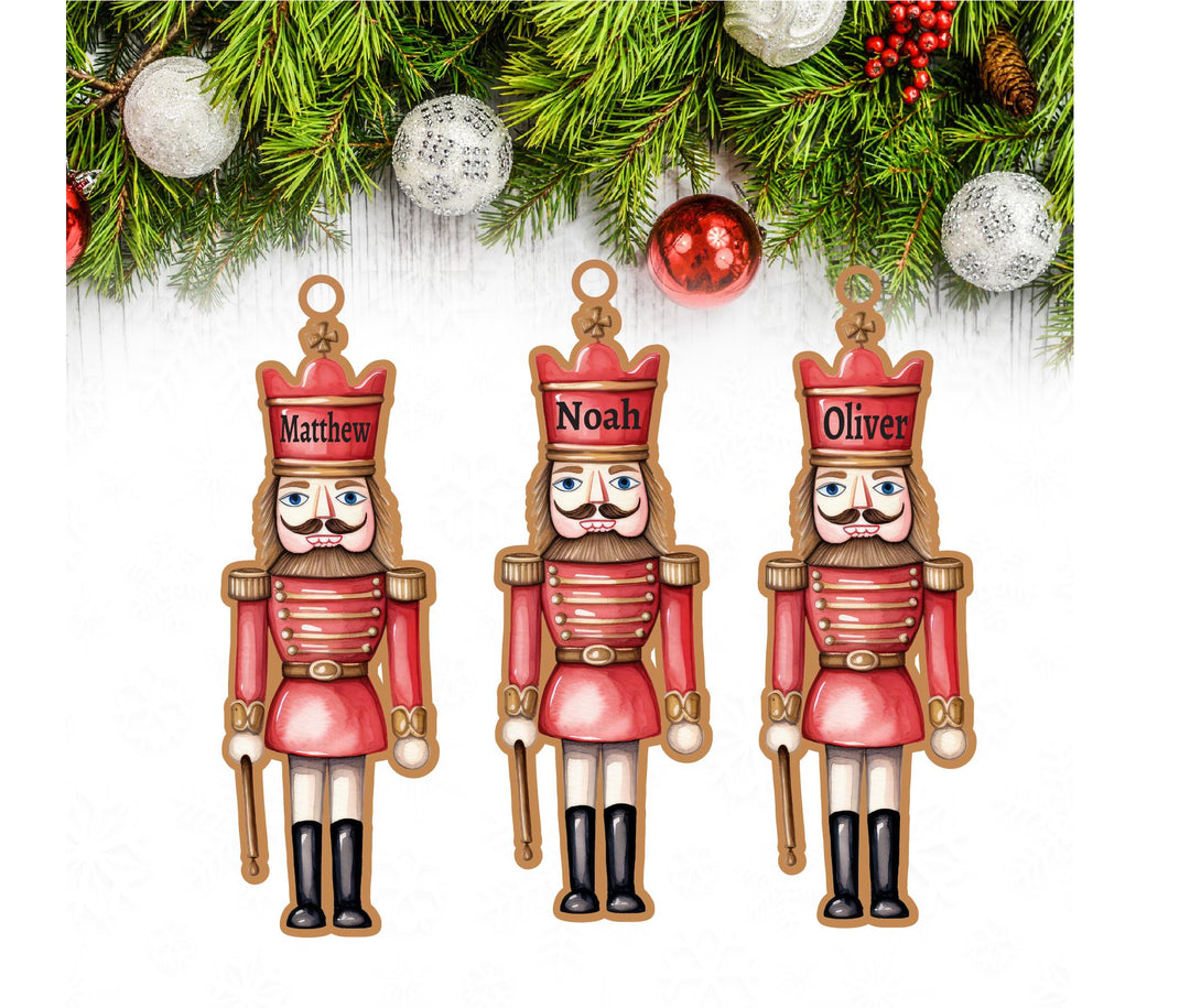 Personalized Nutcracker Ornament | Custom Name Kids Christmas
