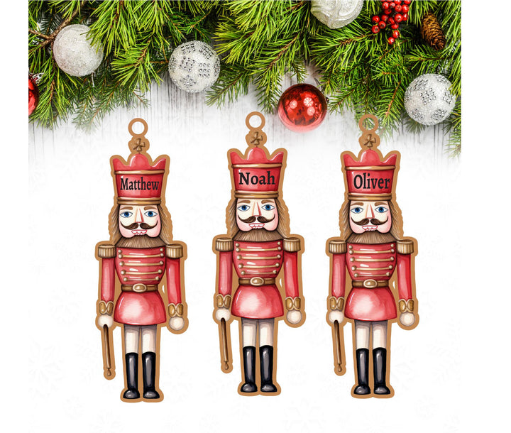 Personalized Nutcracker Ornament | Custom Name Kids Christmas