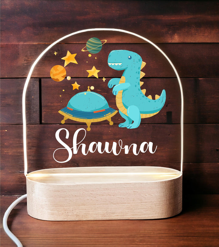 Personalized Dinosaur Night Light 🦖 | Custom Name Room Décor 🎁 Perfect Kids Christmas Gift & Baby Nursery Decor | Custom Birthday Gift! 💡