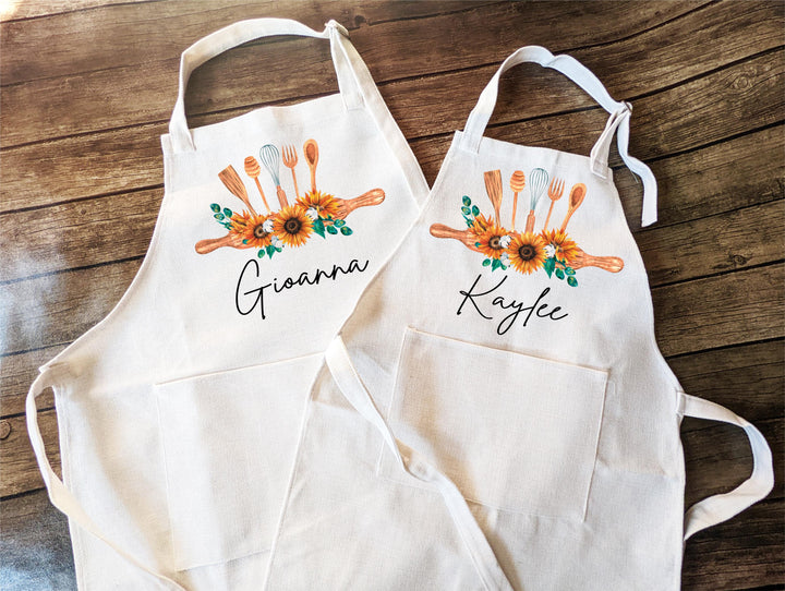 Personalized Christmas Baking Apron for Kids & Women