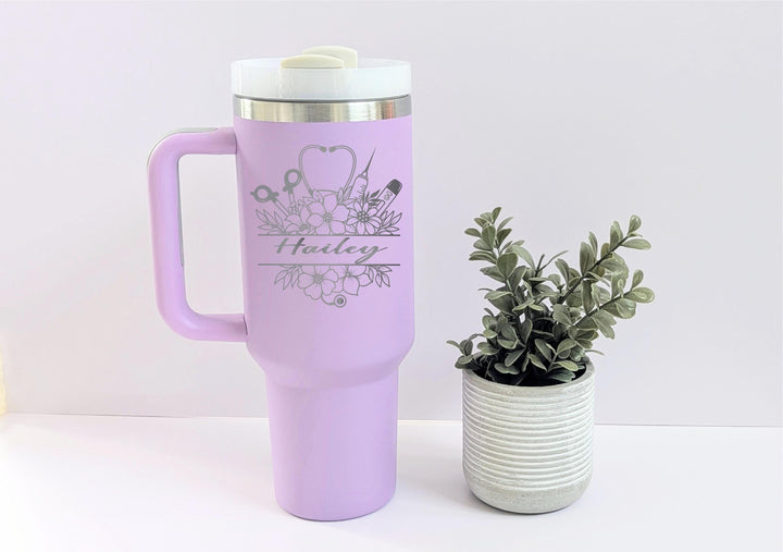 Custom RN Nurse Tumbler 40 oz