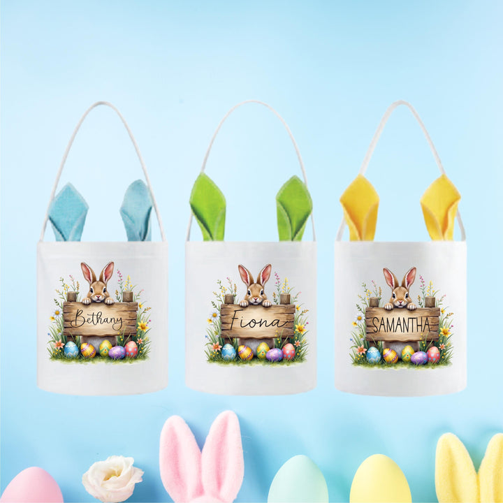 Bunny Easter Bag Personalized Gift for Kids with Name