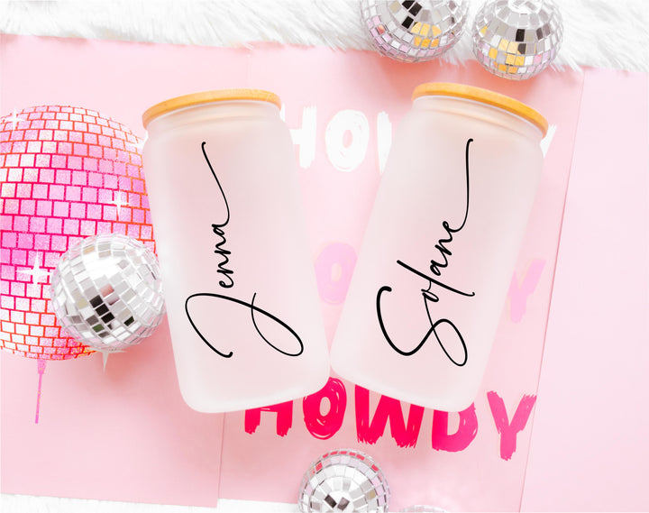 Bridesmaid Proposal Box 20oz Glass Cup Personalized Gift