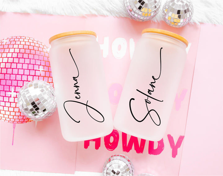 Bridesmaid Proposal Box 20oz Glass Cup Personalized Gift