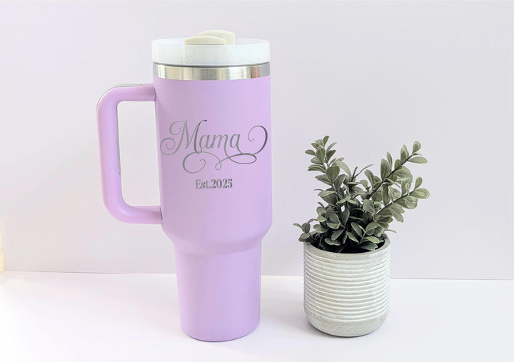 Mimi gift from Grandchildren with year mothers day cup Mama cup with Est year gift nana tumbler with year Grandma gift cup 40 oz