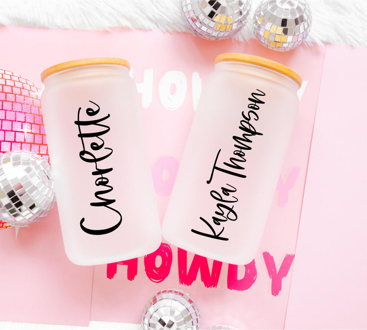 Personalized Iced Coffee Cup Bridesmaid Proposal Box 20oz