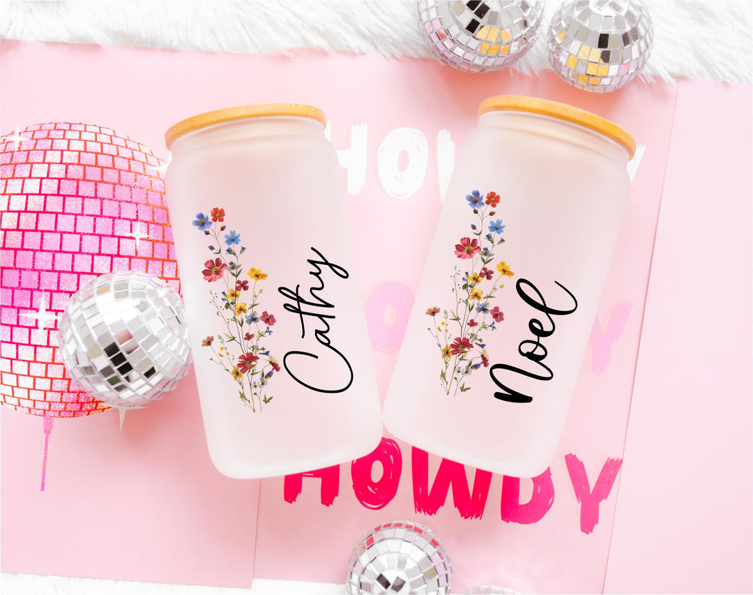 Personalized Iced Coffee Cup Bridesmaid Proposal Gift 20oz
