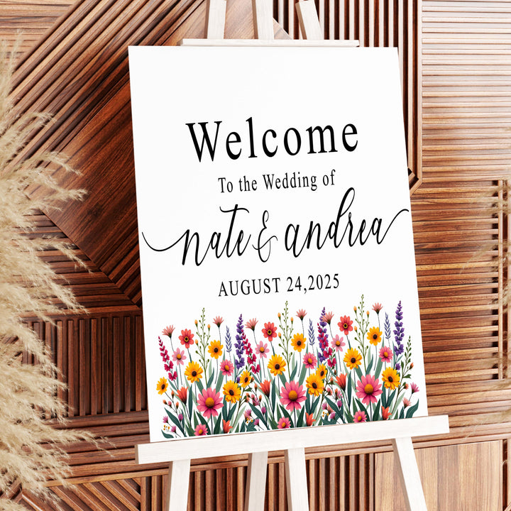 Welcome To Our Wedding Sign Acrylic Personalized Reception Sign