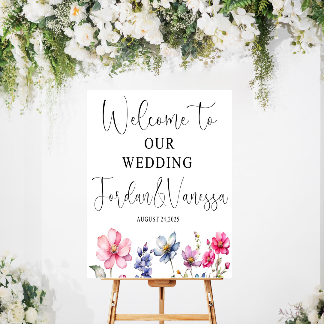 Wedding Sign Acrylic Personalized Wedding Entrance Sign