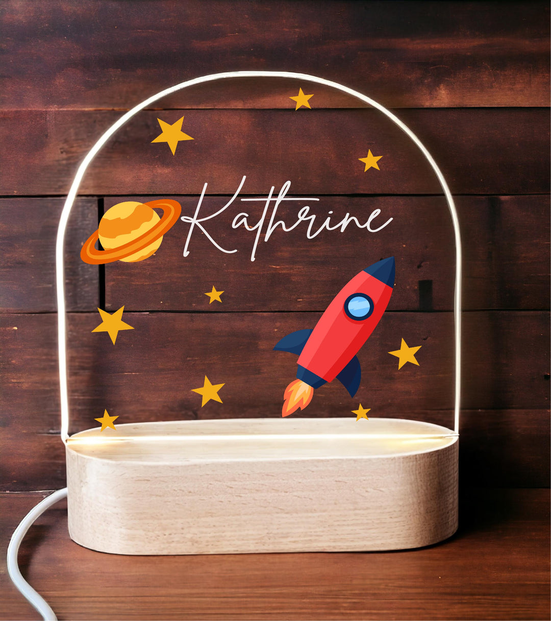 Personalized New Born Baby Boy Kids Room Decor LED Light