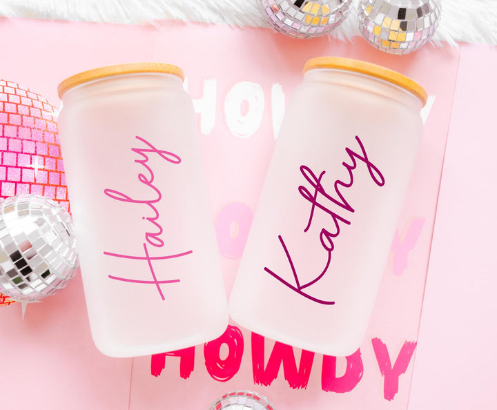 Bridesmaid Proposal Box 20oz Glass Cup Personalized Gift