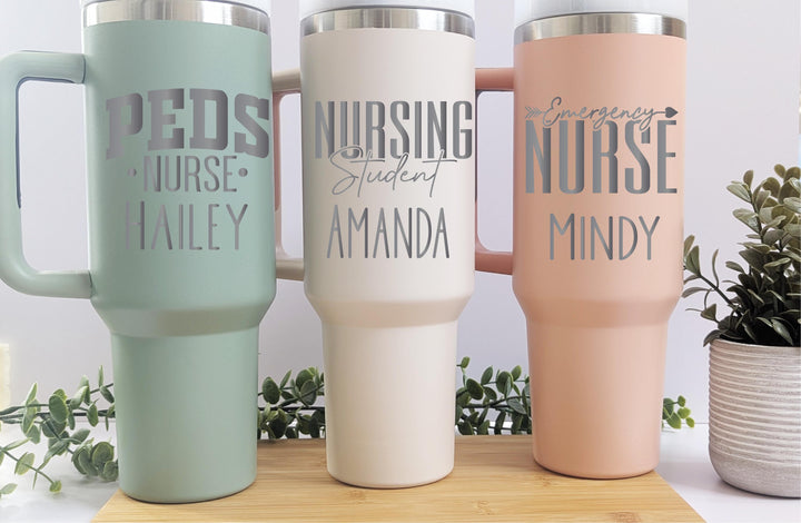 Personalized Nurse Appreciation Tumbler 40 oz