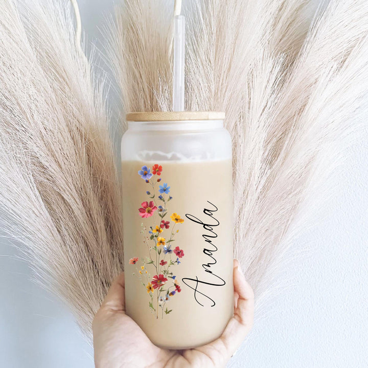 Personalized Iced Coffee Cup Bridesmaid Proposal Gift 20oz